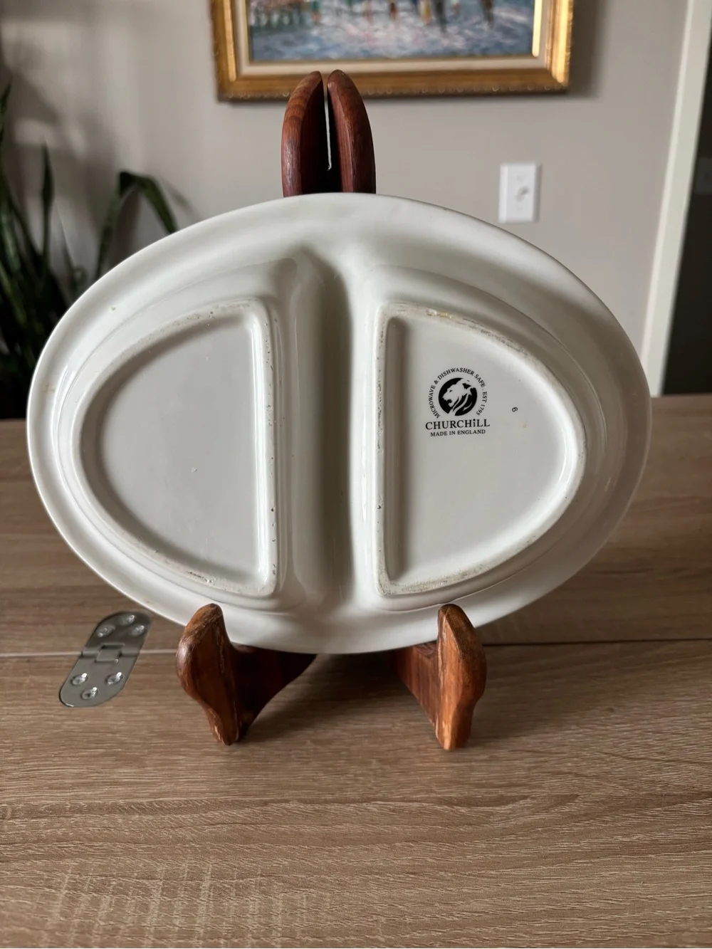 Churchill Blue Willow Divided Porcelain Serving Dish - Blue and White